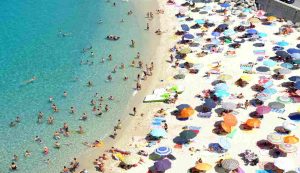 vista dall'alto di tropea