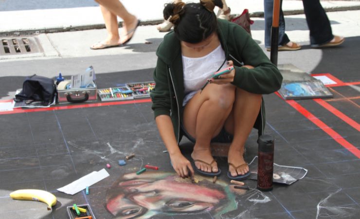 Come è stata trasformata la città in un'opera d'arte