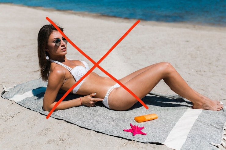donna in bikini