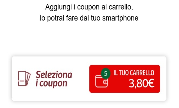 Schermata buoni sconto