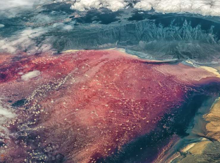 Illustrazione del Lago Natron (Canva FOTO) - cosediviaggio.it