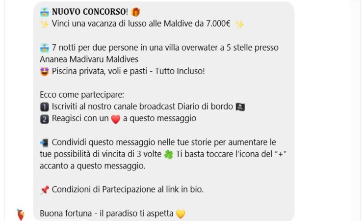 Concorso Maldive Piratinviaggio